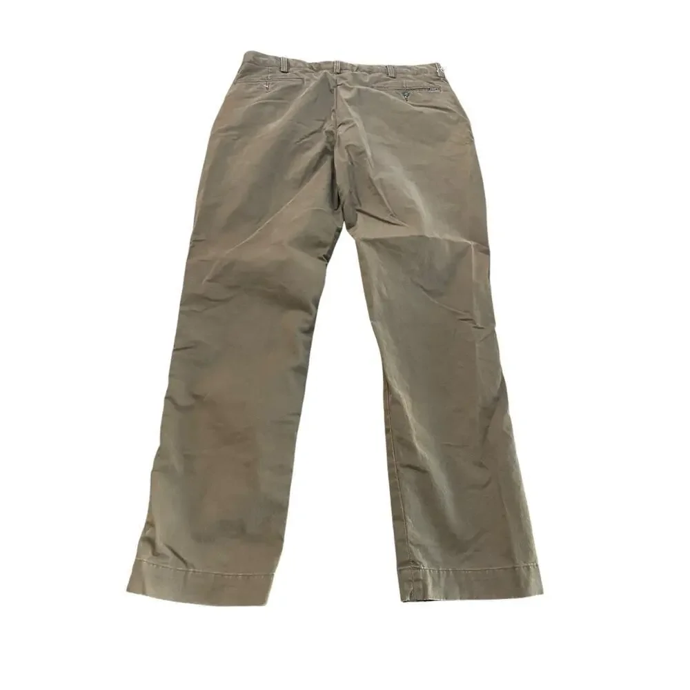 Polo Ralph Lauren Brown Flat Front Classic Fit Chino Pant Size 36x32